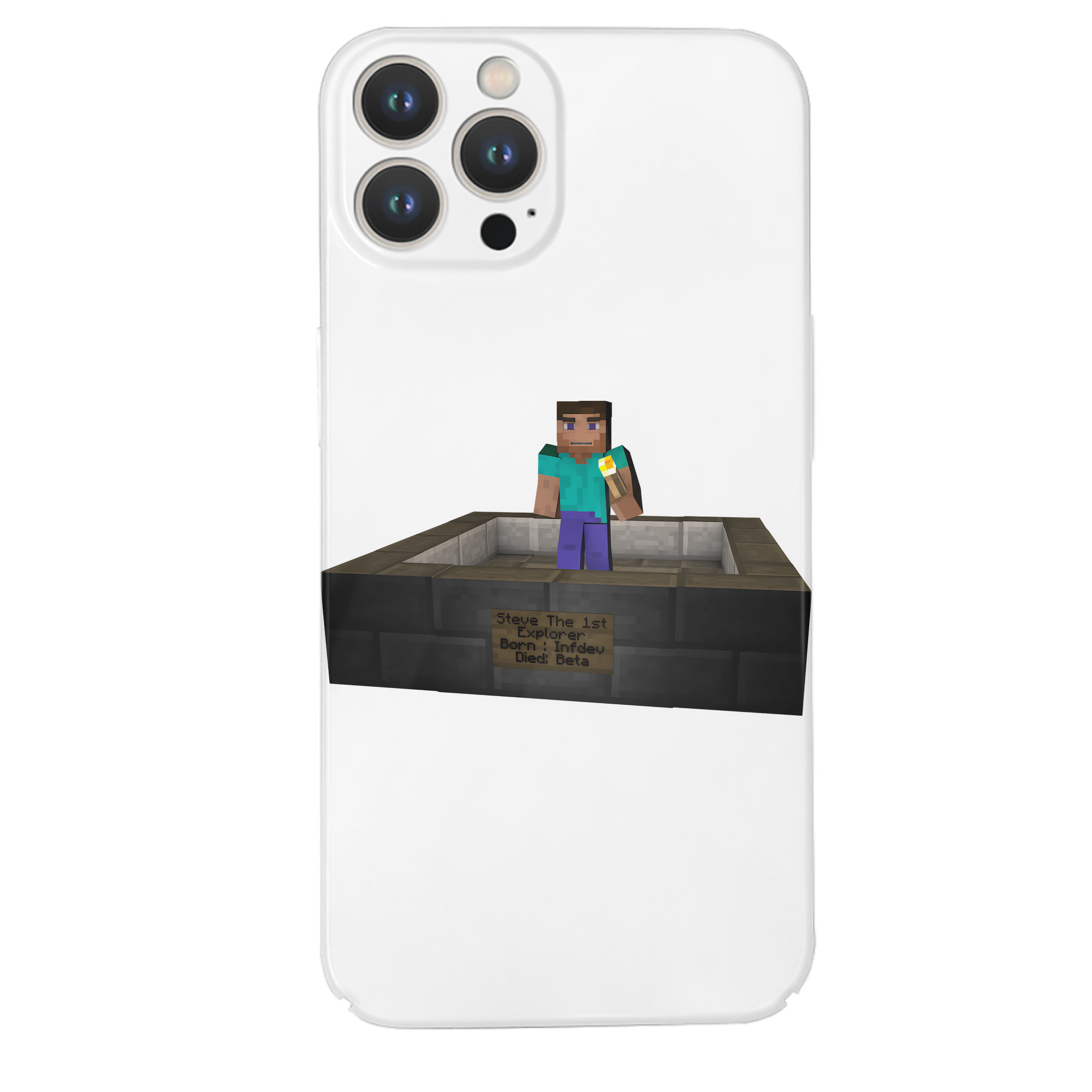 （画像用） マインクラフト ブロックの世界 Minecraft MC Block world 【iPhone 14シリーズ対応】ハードケース